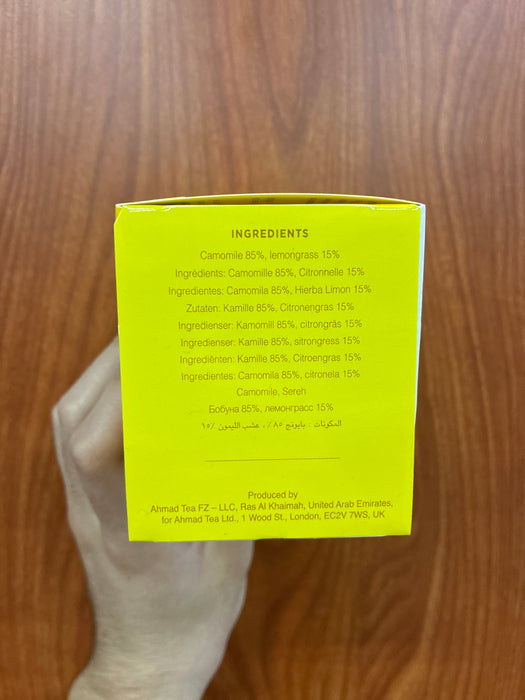 Ahmad Tea Lemon and Chamomille Tea, 20ct