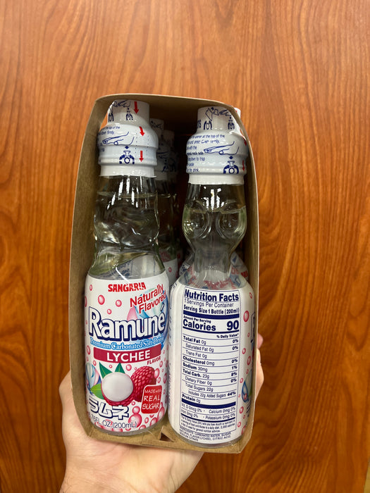 Sangaria Ramune Lychee, 6.76 oz