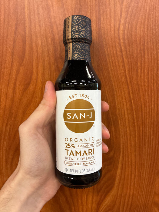 San-J Organic Tamari Sauce - Low Sodium, 10oz