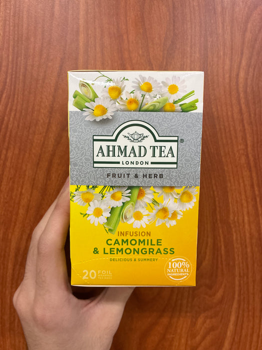 Ahmad Tea Lemon and Chamomille Tea, 20ct