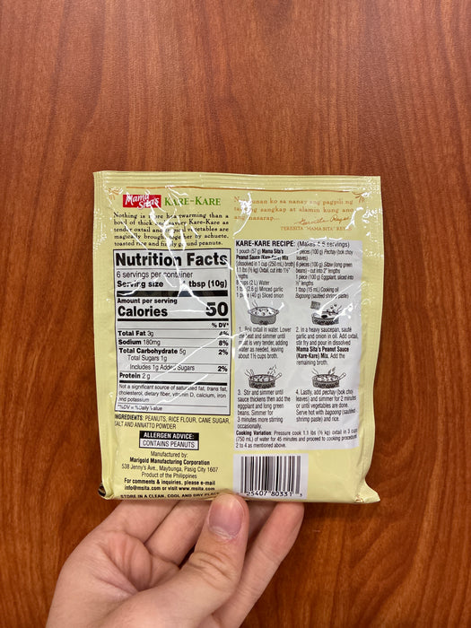 Mama Sita Kare Kare Mix - Peanut Sauce, 57g