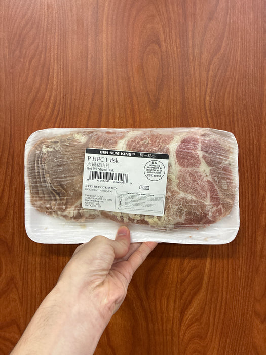 WF Sliced Hot Pot Pork, 16oz
