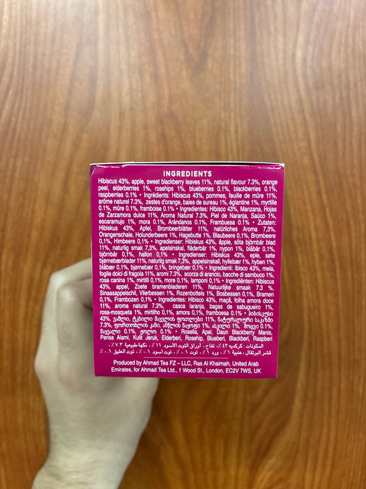 Ahmad Tea Mixed Berries and Hibiscus, 20ct