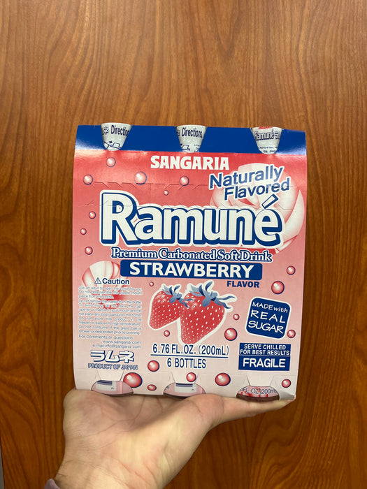 Sangaria Ramune Strawberry, 6.76 oz