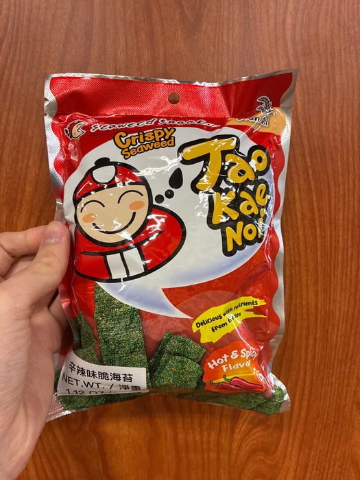 Taokaenoi Crispy Seaweed Hot and Spicy Flavor, 40g