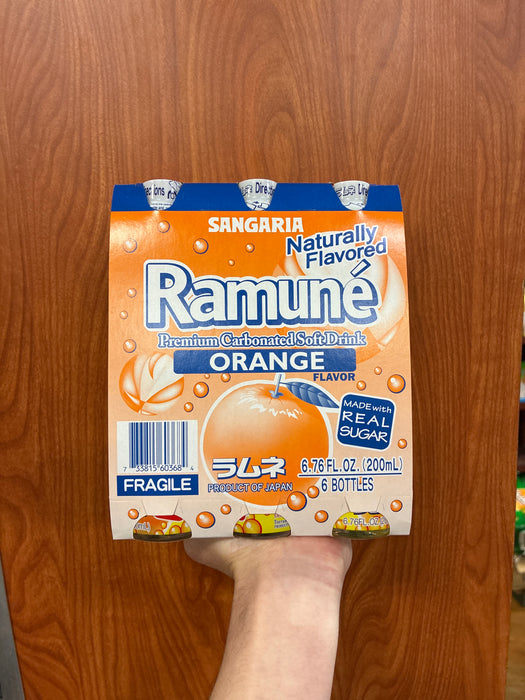 Sangaria Ramune Orange, 6.76 oz