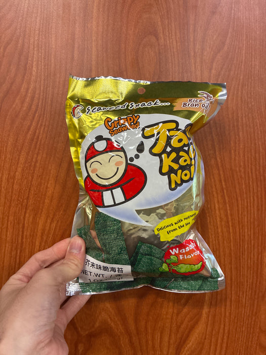 Taokaenoi Crispy Seaweed Wasabi Flavour, 40g