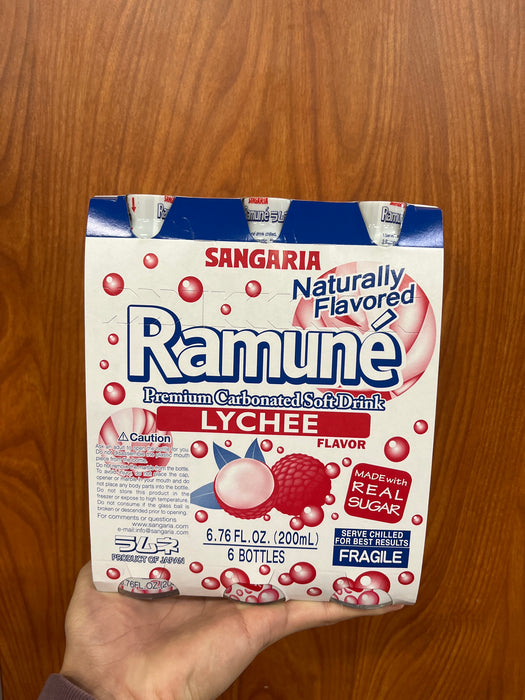 Sangaria Ramune Lychee, 6.76 oz
