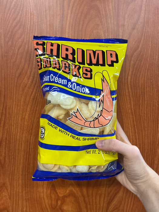 Marco Polo Shrimp Chips - Sour Cream & Onion, 2.5oz