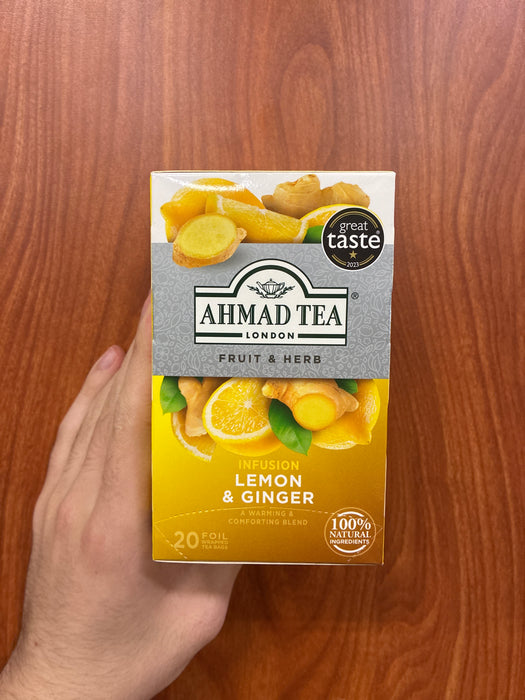 Ahmad Tea Lemon and Ginger Tea, 20ct