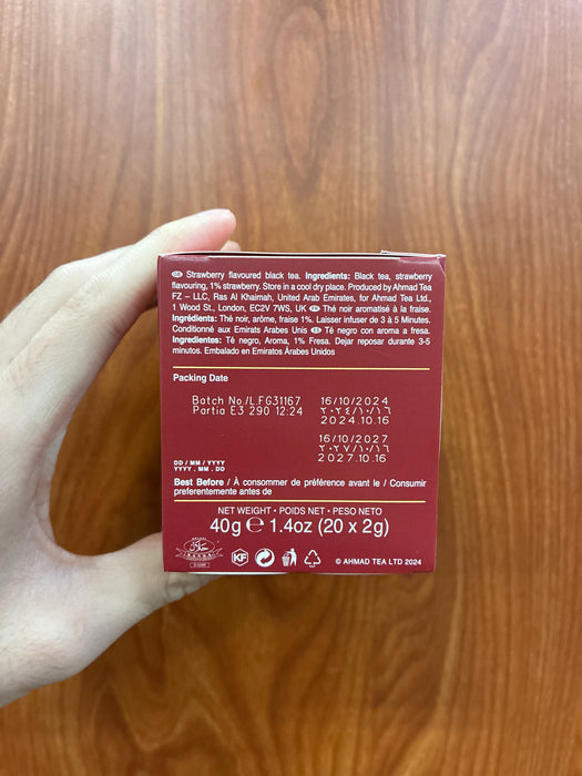 Ahmad Tea Strawberry Sensation, 20ct