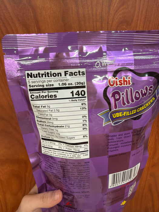 Oishi Oishi Pillows Ube, 5.29oz