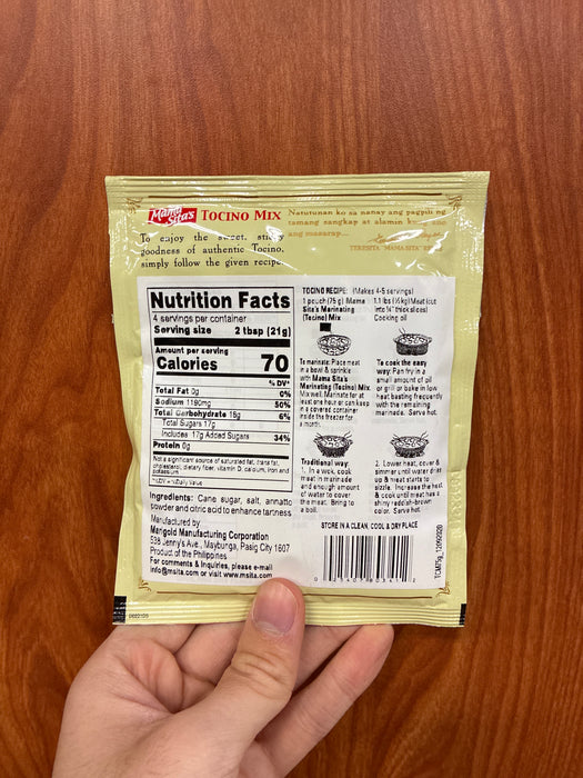 Mama Sita Tocino Mix, 57g