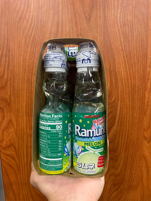 Sangaria Ramune Soda Drink Melon, 6.76oz