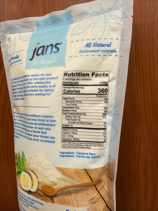 Jans Cassava Flour - Natural, 32oz