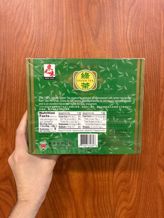 Asian Taste green Tea 100 ct