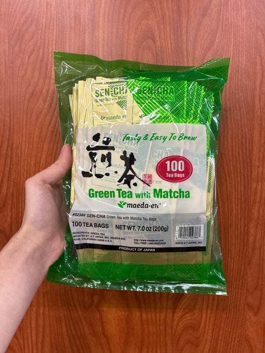 Maeda Green Tea w/ Matcha Tea Bags 100ct