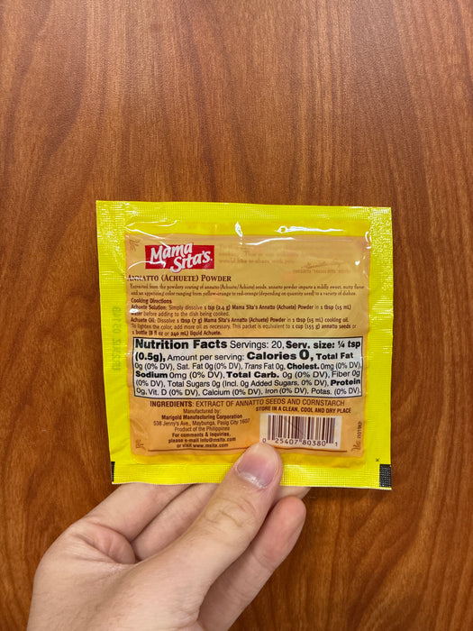 Mama Sita Annatto Powder, 10g