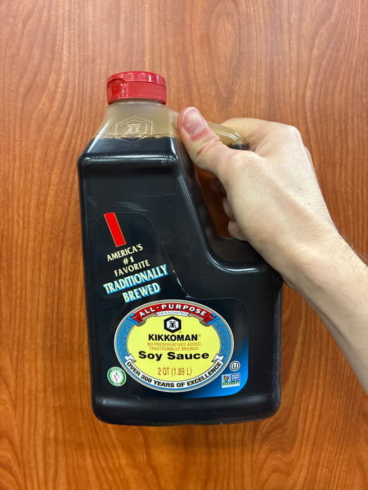 Kikkoman Soy Sauce Plastic Bottle, 64oz