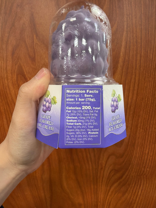 Aiko Grape Flavored Ice Cream, 3floz