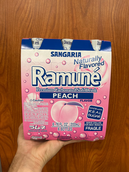 Sangaria Ramune Peach, 6.76 oz