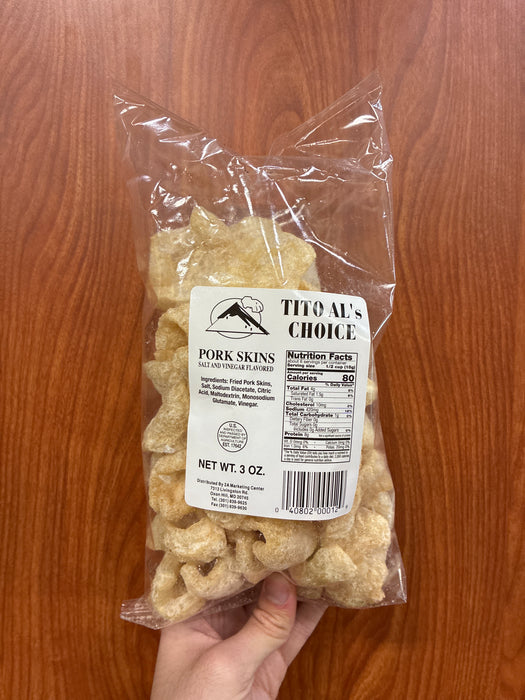 Tito Al Pork Rind - Salt and Vinegar, 3oz
