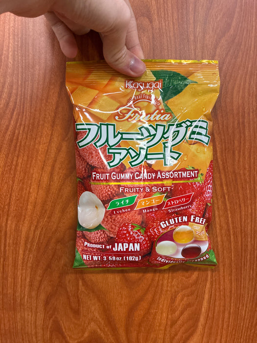 Kasugai Mixed Gummy Candy, 4.41oz