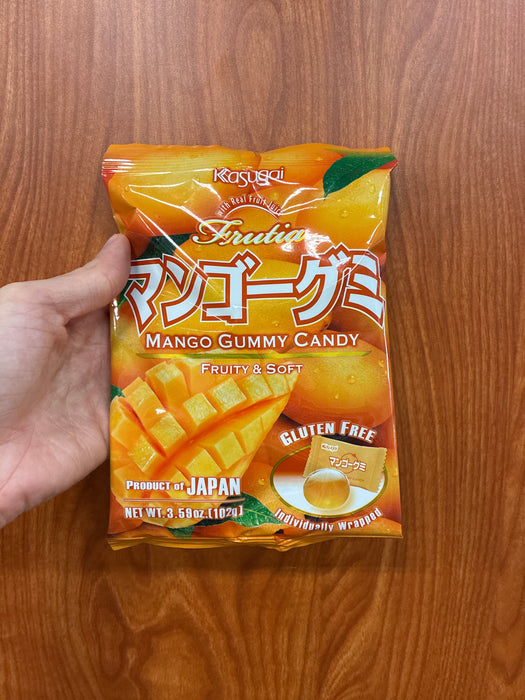 Kasugai Mango Gummy Candy, 3.59oz