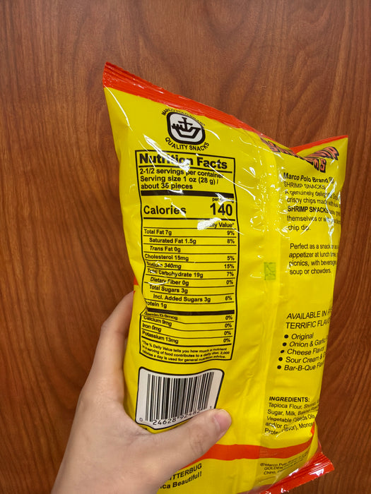 Marco Polo Shrimp Chips - Original, 2.5oz