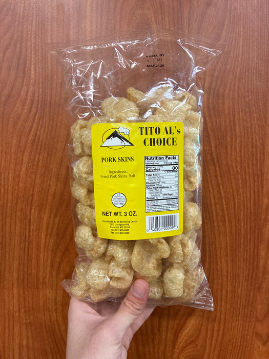 Tito Al Pork Rind - Salted, 3oz