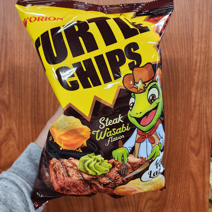 Orion Turtle Chips Steak Wasabi, 5.65oz