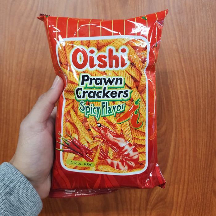 Oishi Prawn Crackers Spicy, 60g