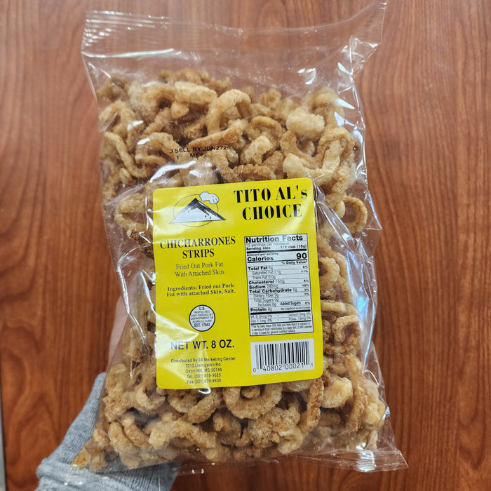 Tito Als Chicharrone Strips - Salt, 8oz