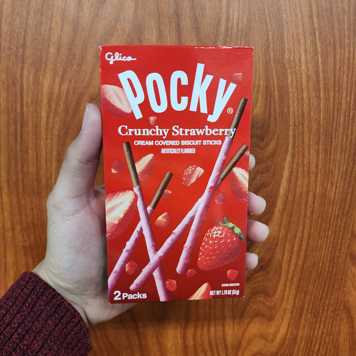 Glico Crunchy Strawberry Pocky, 1.79oz