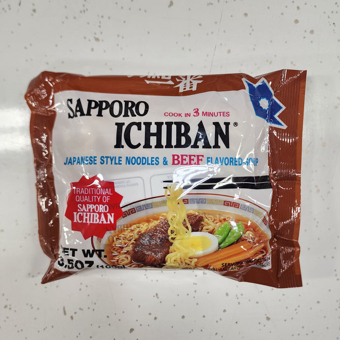 Sapporo Ichiban Ramen Beef Flavor, 3.5oz