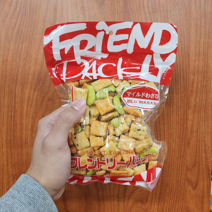 Friendlys Rice Cracker Mild Wasabi, 8oz