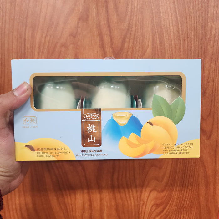 Taoshan Yellow Peach Jam Ice Cream, 3pc