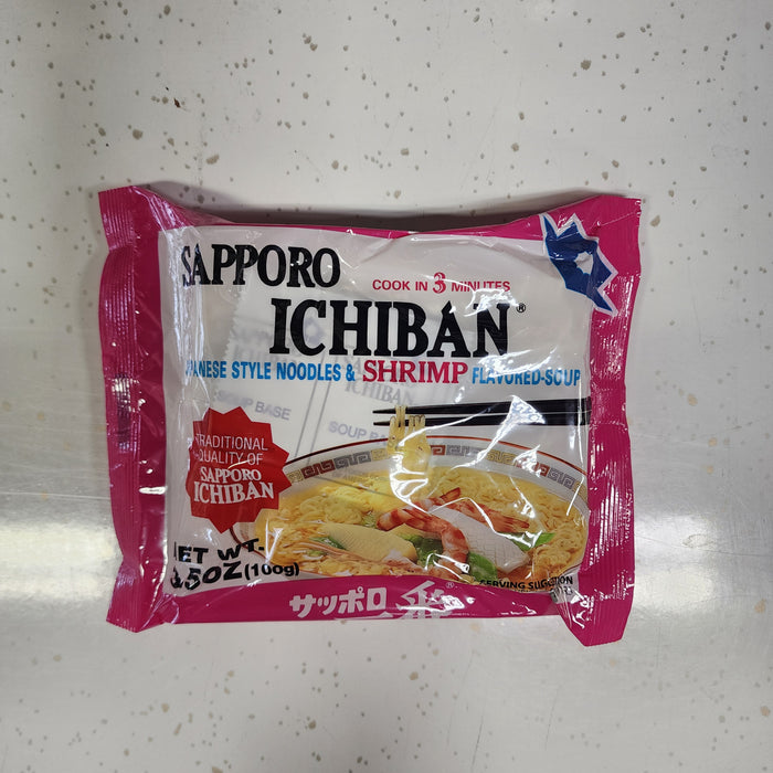 Sapporo Ichiban Ramen Shrimp Flavor, 3.5oz