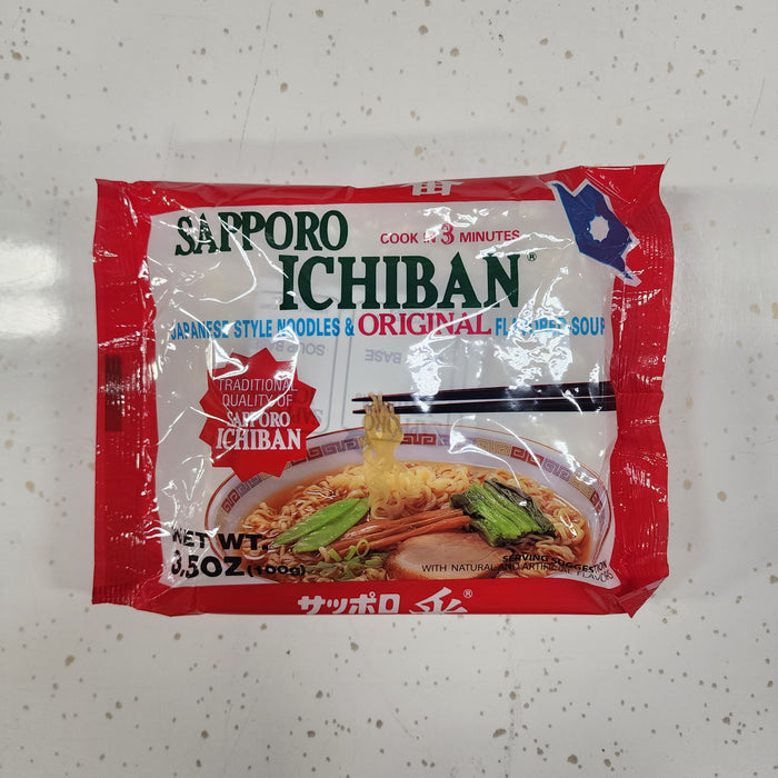 Sapporo Ichiban Ramen Original Flavor, 3.5oz