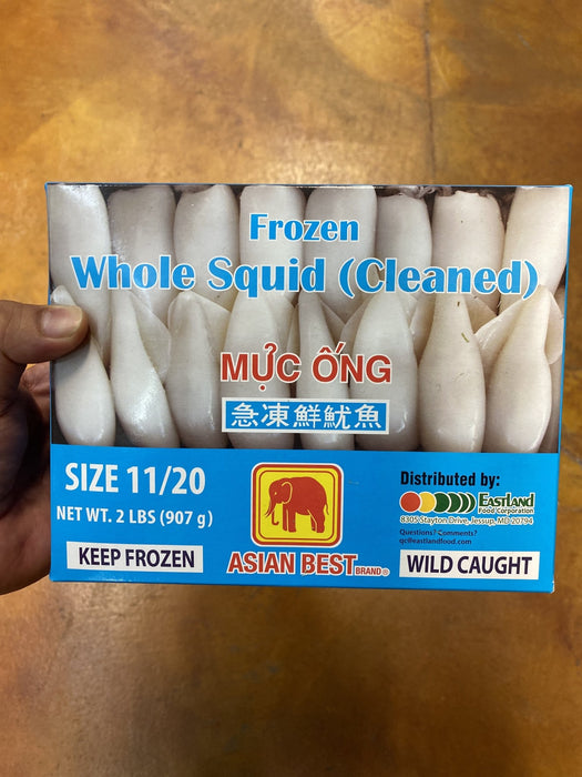 Asian Best Squid - Frozen 11-20 box, 32oz - Eastside Asian Market