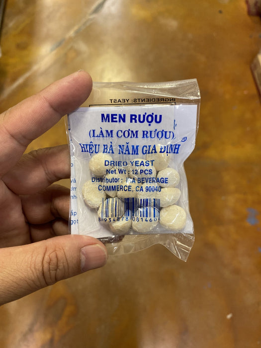 Ba Nam Gia Dinh Men Ruou - Dried Yeast, 12pc - Eastside Asian Market