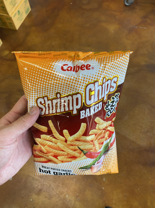 Calbee Shrimp Chips - Hot Garlic, 3.30z - Eastside Asian Market