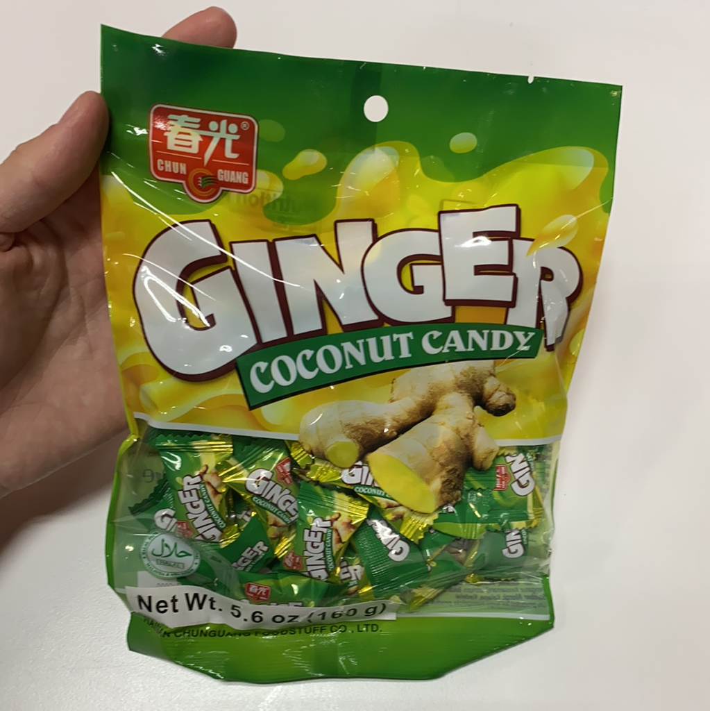 Chun Guang Ginger Coconut Candy, 160g — Eastside Asian Market