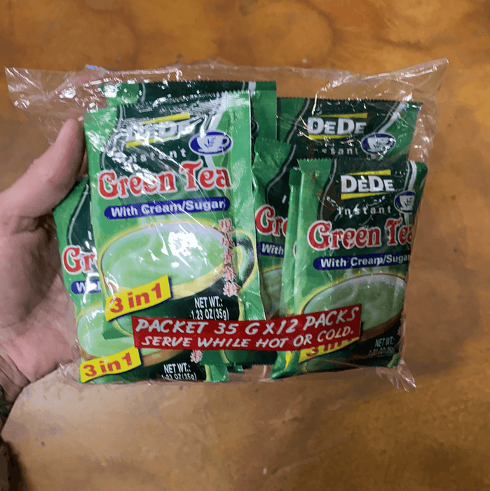 DeDe Instant Green Tea with Cream Sugar- 3in1, 12X1.23oz - Eastside Asian Market