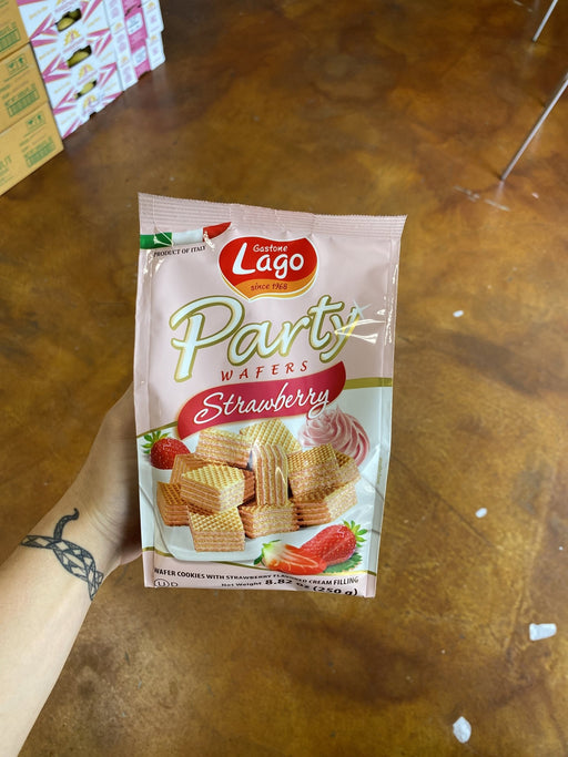 Gastone Lago Wafer Cookies Strawberry - Eastside Asian Market