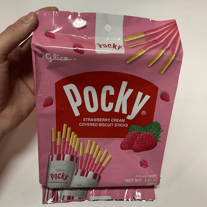Glico Strawberry Pocky Family Pack, 3.81oz - Eastside Asian Market