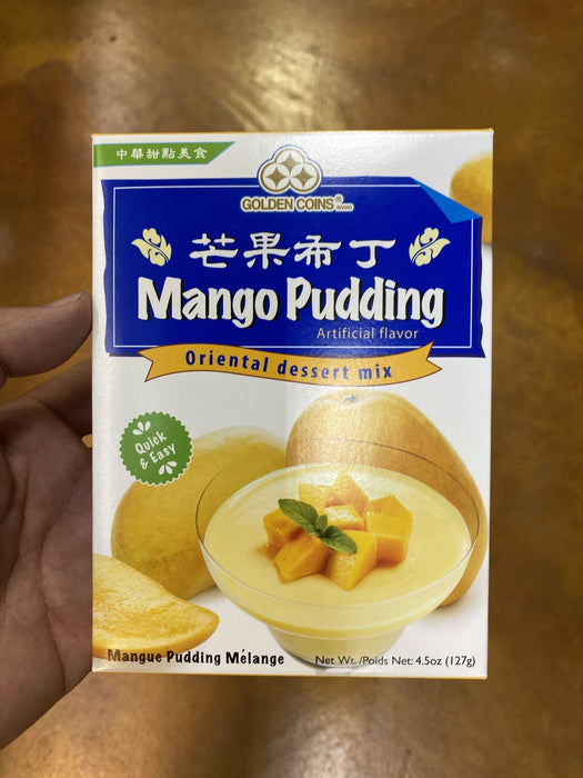 Golden Coins Mango Pudding Mix, 4.5oz - Eastside Asian Market