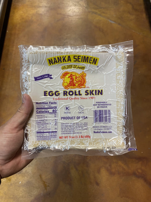 Golden Dragon Eggroll Skin, 24oz - Eastside Asian Market