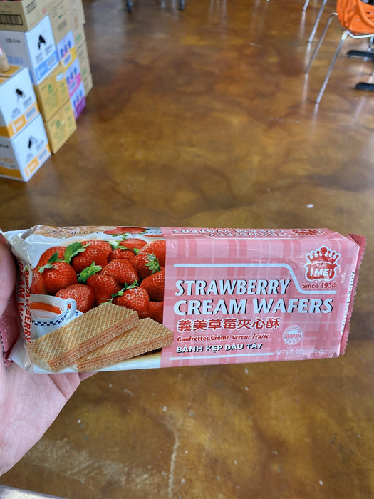 I Mei Cream Wafer - Strawberry, 200g - Eastside Asian Market