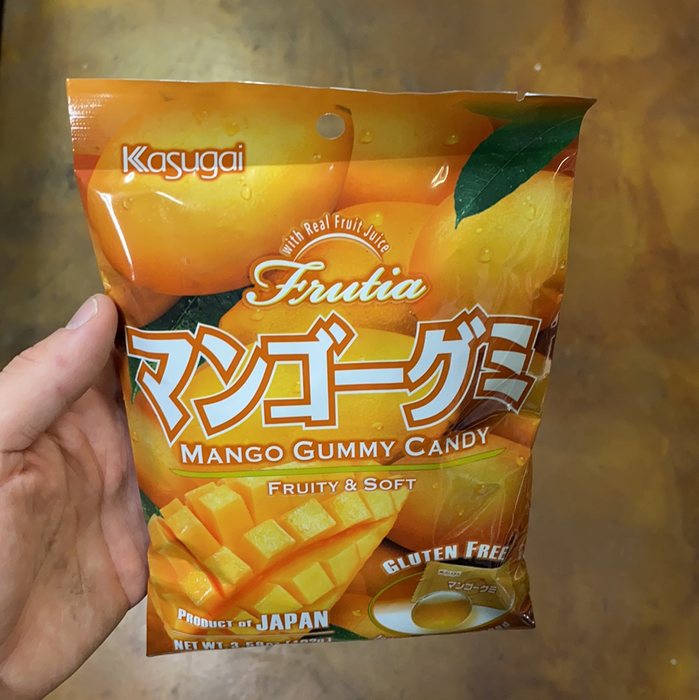 Kasugai Mango Gummy Candy, 3.59oz - Eastside Asian Market